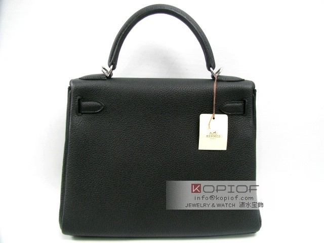 エルメス ケリー スーパーコピー28 トゴ ブラック(シルバー金具)